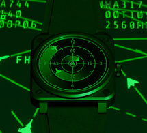 Bell &amp; Ross BR-03 Green Radar Ceramic : trois avions pour donner l'heure