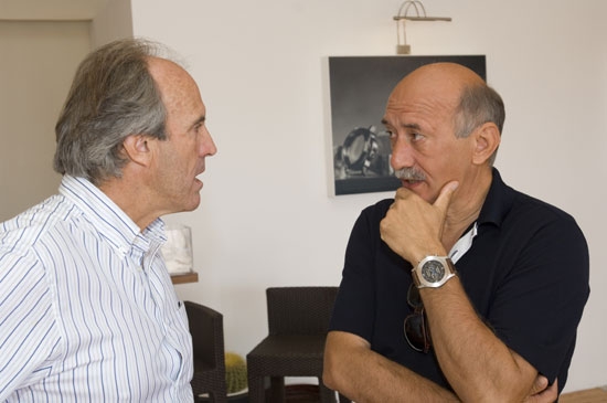 Marc Pajot (skipper) et Angelo Bonati (patron de Panerai)
