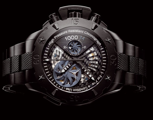 Lot 35 Zenith “Defy Extreme Stealth 1000m Only Watch 2007”, Pièce Unique. 