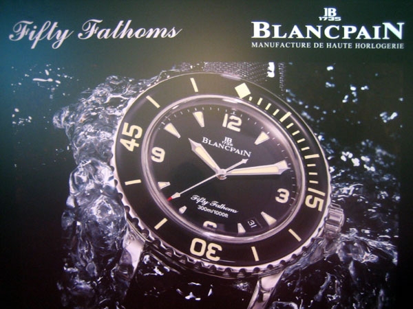 Fifty Fathoms de Blancpain : lancement officiel le 14 septembre 2007 à Cannes